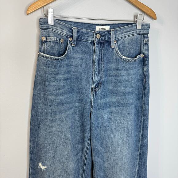 Pistola Ruby High Rise Palazzo Jean High Rise Wide Leg Stretch Women's 28 - Picture 5 of 13